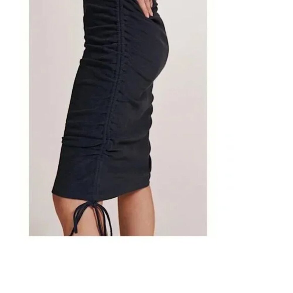 043 Daily Practice by Anthropologie Mini Dress Navy NWOT/Size Large - Picture 4 of 11